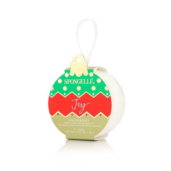 Holiday Ornament Body Wash Infused Buffer in Joy Snowberry