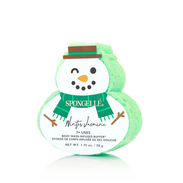Holiday Snowman Body Wash Infused Buffer Winter Jasmine