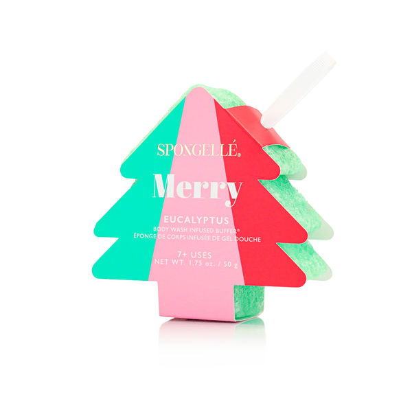 Holiday Tree Body Wash Infused Buffer in Merry Eucalyptus