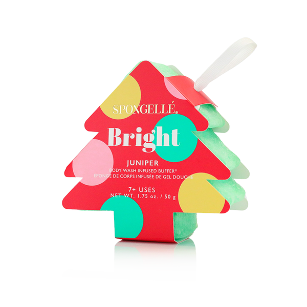 Holiday Tree Body Wash Infused Buffer in Bright Juniper