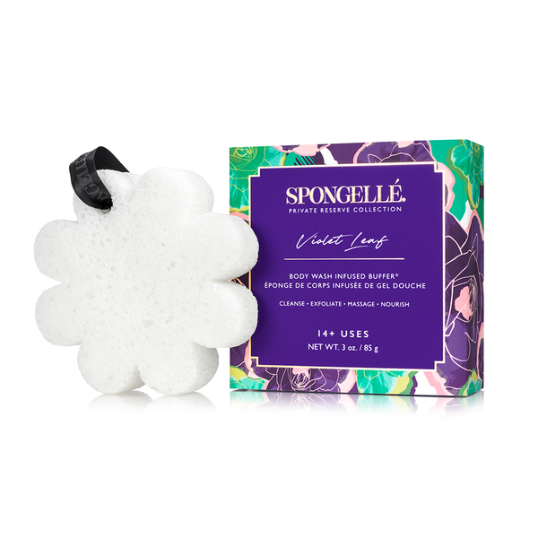 Spongelle Violet Leaf | Boxed Flower