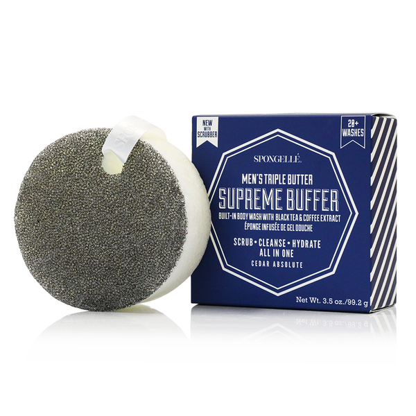 Spongelle 20+ Men's Supreme Buffer | Black Scrubber